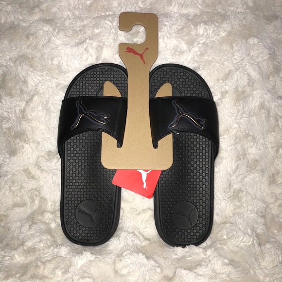 Puma Cool Cat Shadow Slides BLACK - Picture 3 of 6
